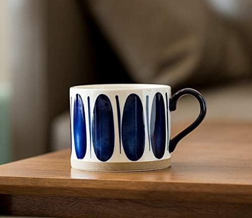 Koja 15 oz. Elegant Hand Painted Decorative Large Porcelain Ceramic Mug Set. 4 Decorative Mugs. Colorful Gift Pack. Impress & Entertain Family & Guests. Dishwasher Microwave Safe.-CasaMuseHome
