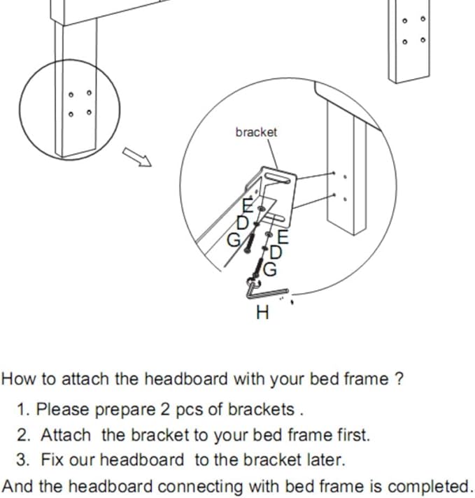 24KF Upholstered Tufted Button Linen Fabric Headboard,Comfortable Fashional Headboard Queen/Full Size,Dark Gray-CasaMuseHome