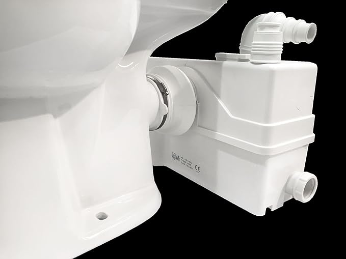 800W/1+HP American Elongated Macerating Toilet Kit with Macerator Pump for Basement Toilet System, 3 - Piece Kit by Lift Assure-CasaMuseHome
