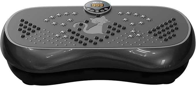 KRYLIX Vibration Plate Machine Exercise Platform for Whole Body Vibration Workout Weight Loss Lymphatic Drainage Fitness Platform Exercise Machine Vibrating Platform for Women Men