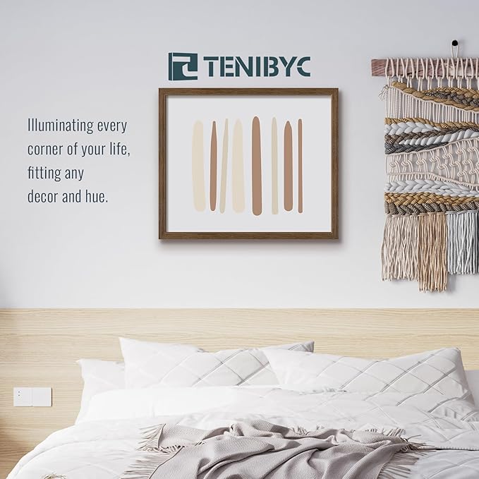 20x24 Poster Frame 3 Pack - Brown Woodgrain, Wood Picture Frame, Wall Gallery Frame - Wall Hanging-CasaMuseHome