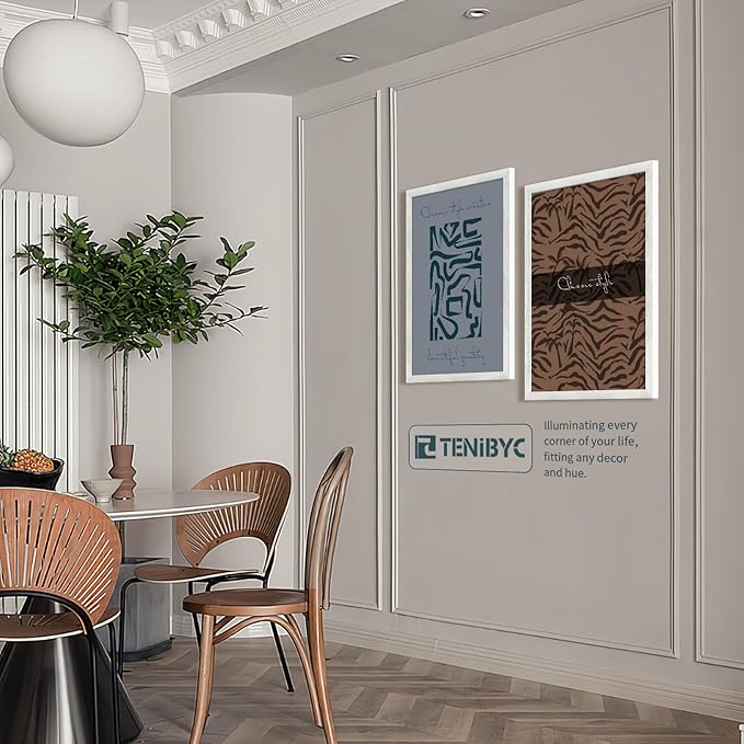 18x24 Poster Frame 3 Pack - White Woodgrain, Solid Wood Gallery Picture Frame - Wall Hanging-CasaMuseHome