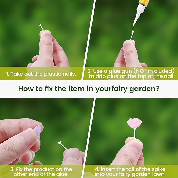 120 Pcs Fairy Garden Accessories, Micro Landscape Ornaments Kit, Mini Resin Animals with Fairy Tiny House for Home Outdoor and Plant House Decor-CasaMuseHome