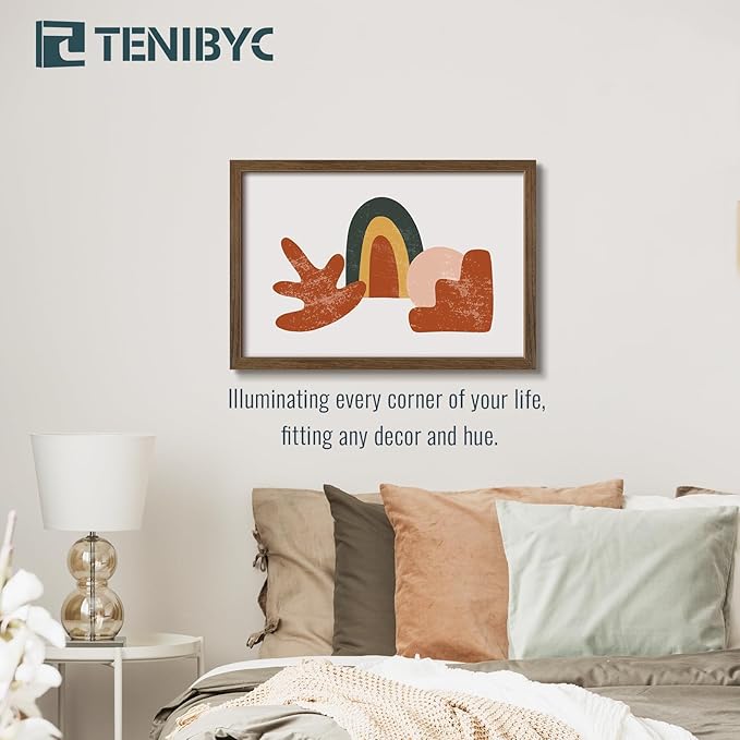 16x24 Poster Frame 3 Pack - Brown Woodgrain, Wood Poster Frame, Gallery Picture Frame - Wall Hanging-CasaMuseHome