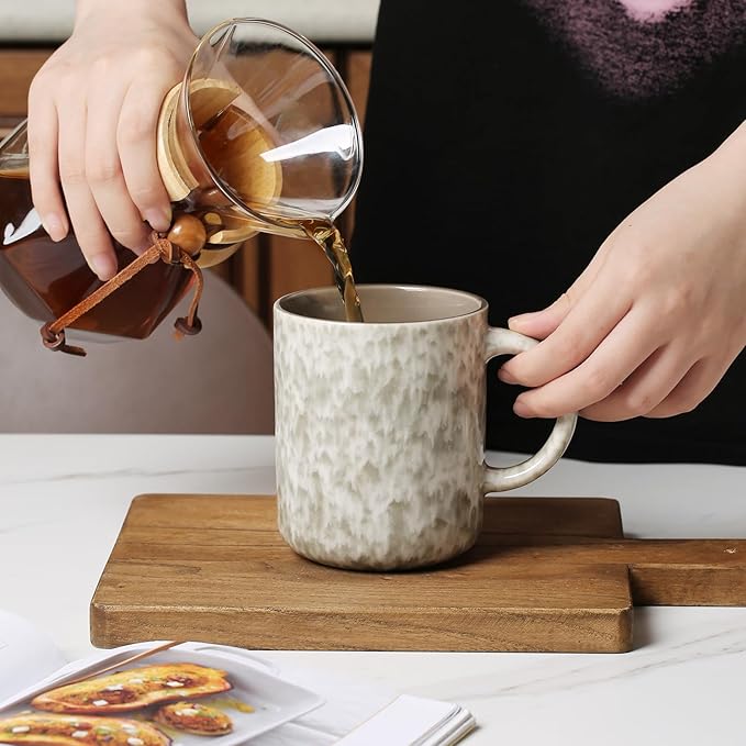 17 OZ Coffee Mugs Set of 6, Modern Mugs Set with handle for Tea/Latte/Cappuccino/Milk/Cocoa.-CasaMuseHome