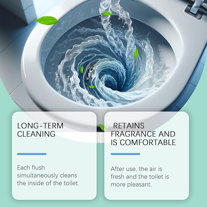 Krazy Toilet Bowl Cleaner, Crazy Klean Toilet Cleaner, Automatic Refreshes Toilets, Long-Lasting Cleane Fresh Scent, No Scrubbing Required (1)