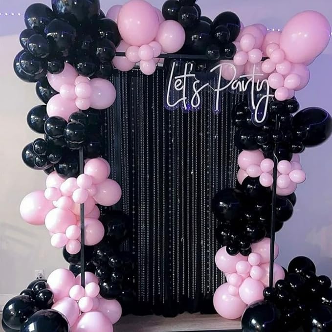 130pcs Black Balloons Different Sizes 18" 12" 10" 5" Party Latex Balloons for Birthday Graduation Baby Shower Anniversary New Year Holiday Party Decorations-CasaMuseHome