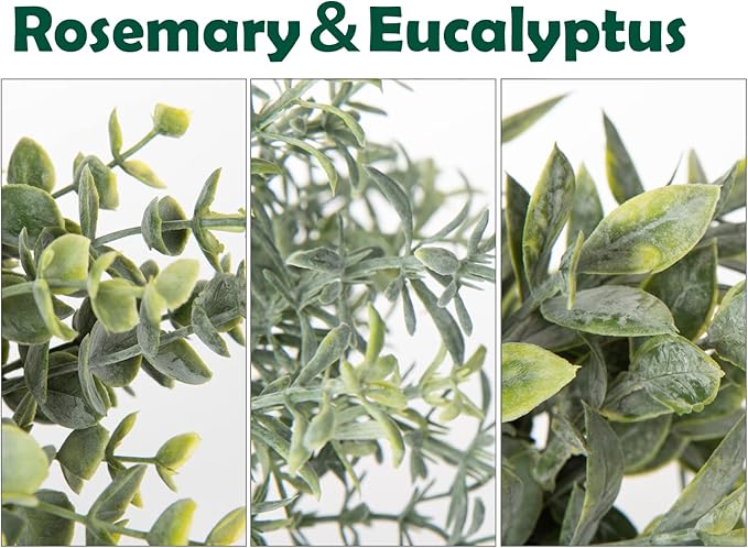 3 Pack Small Fake Plants for Shelf Decor Accents with Ceramic Pot Artificial Potted Plants for Rustic Farmhouse Decor Faux Plants Indoor Fake Potted Plants Artificial for Home Office Bookshelf Decor-CasaMuseHome