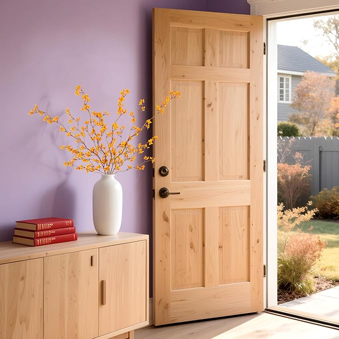 4Pcs Fake Flowers Blossom Branches Artificial Flowers for Indoor Decor, Faux Long Stem Realistic Indoor Plants for Vase Wedding Home Office Bedroom Party Table Centerpieces Decor-CasaMuseHome