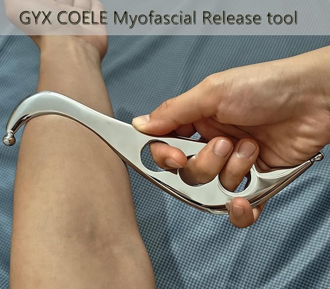 4 in 1 Stainless Steel Muscle Scraper Tool Set, Gua Sha Massage Scraper Scraping Tool Physical Therapy Massage Tools with Storage Case-CasaMuseHome