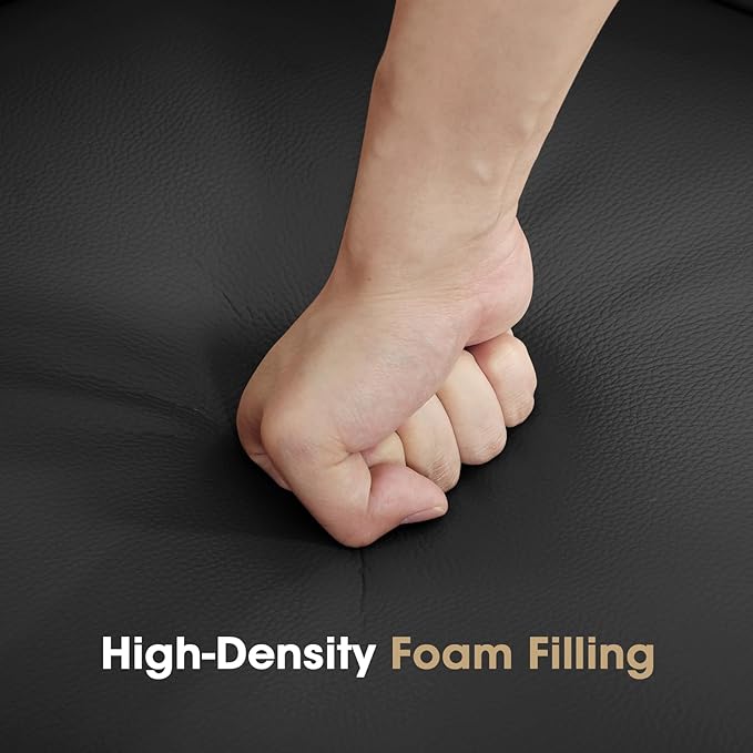 360° Swivel Leather Accent Chair, Modern Barrel Club Chair with Leather Upholstery and Sturdy Base, Comfortable Armchair for Living Room, Bedroom, Reading Nook, Brown-CasaMuseHome