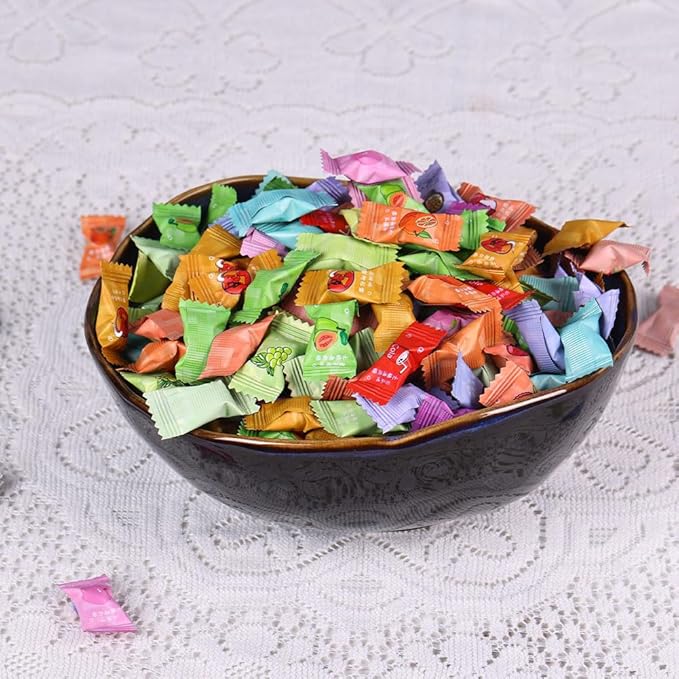 6" Blue Ceramic Decorative Bowl, Entryway Table Decor Pottery Key Bowl, Candy Dish, Salad Bowl, Blue Decor Small Jewelry Trinket Dish for Bedroom, Centerpiece, Bedside Table, Living Room Decor-CasaMuseHome