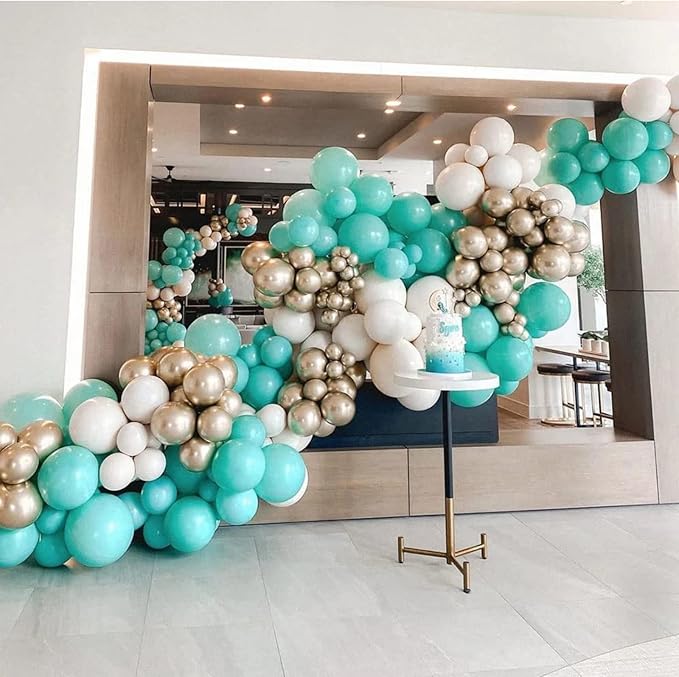 130pcs Teal Balloons Different Sizes 18" 12" 10" 5" Turquoise Blue Balloons for Boys Girls Baby Shower Wedding Anniversary Graduation Engagements Birthday Party Decorations-CasaMuseHome