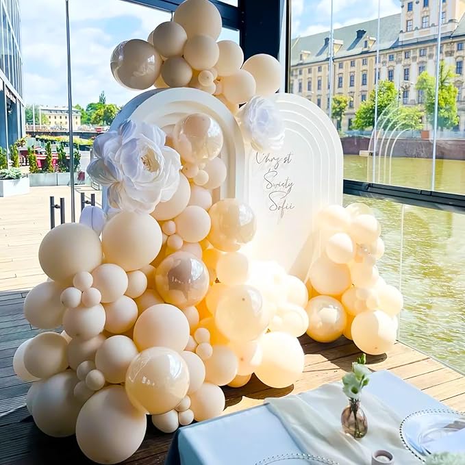 130pcs Pastel Orange Balloons Different Sizes 18" 12" 10" 5" Peach Latex Balloon Garland Arch Kit for Birthday Baby Shower Graduation Wedding Gender Reveal Party Decorations-CasaMuseHome