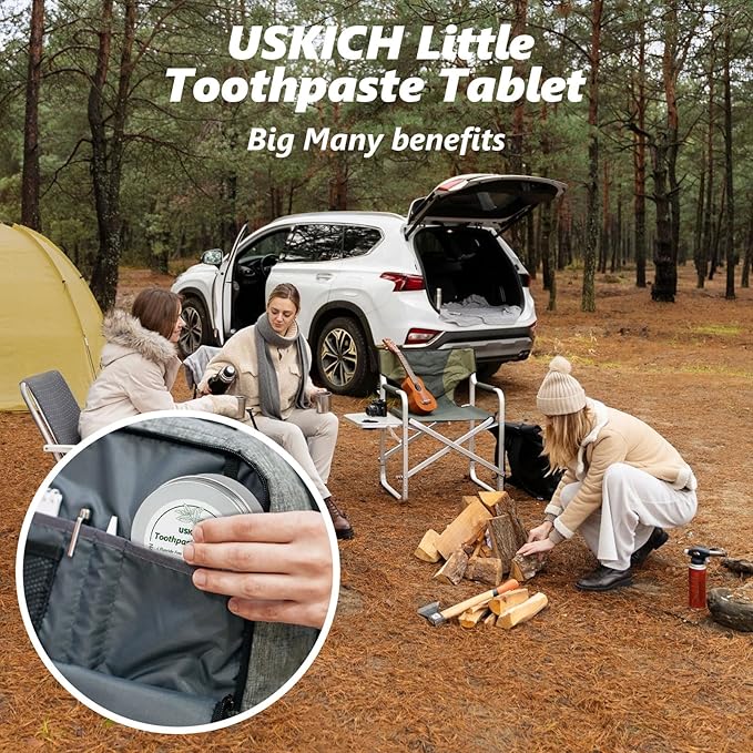 200 Pcs Toothpaste Tablets - Nano Hydroxyapatite Natural Whitening, Reduce Sensitivity,Fluoride & Plastic Free, Eco Friendly & Travel Mouthwash Tablets-CasaMuseHome