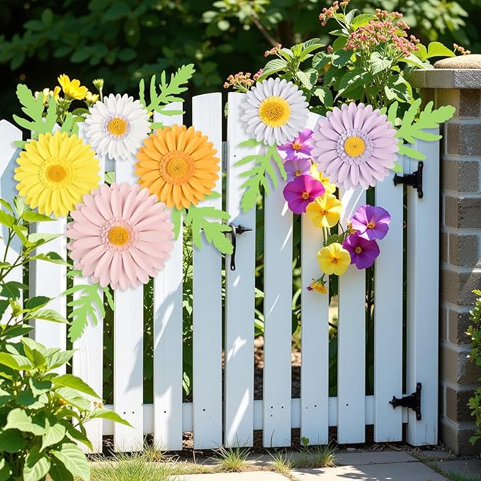 3D Paper Flowers Decorations for Wall, Large Daisy Paper Flowers for Bulletin Board, Wedding, Baby Shower, Tea Party, Classroom, Bedroom Decor-CasaMuseHome