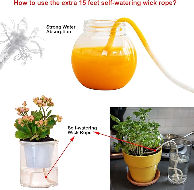 3 Pack Self Watering Wall Hanging Planter Pots Vertical Garden Window Hang Mount Indoor Outdoor Plant Flower Basket for Kitchen Herbs Balcony Railing Shelf Fence Bedroom Trellis Decor Modern White Box-CasaMuseHome