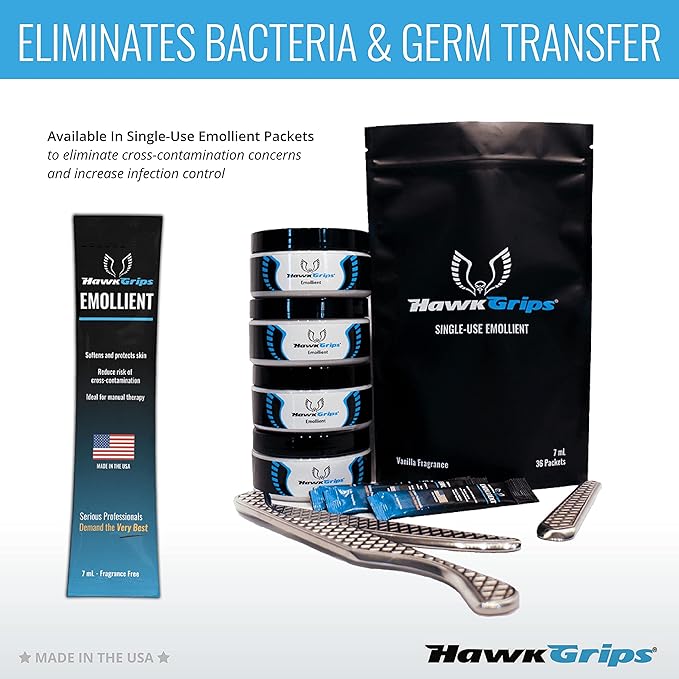 8oz Massage Emollient, Vanilla, Emollient for IASTM and Massage, Soft Tissue Mobilization & Lubrication for Massage Therapy, Shea Butter, Oil Based, Vegan, Cream Alternative, Pack of 24-CasaMuseHome