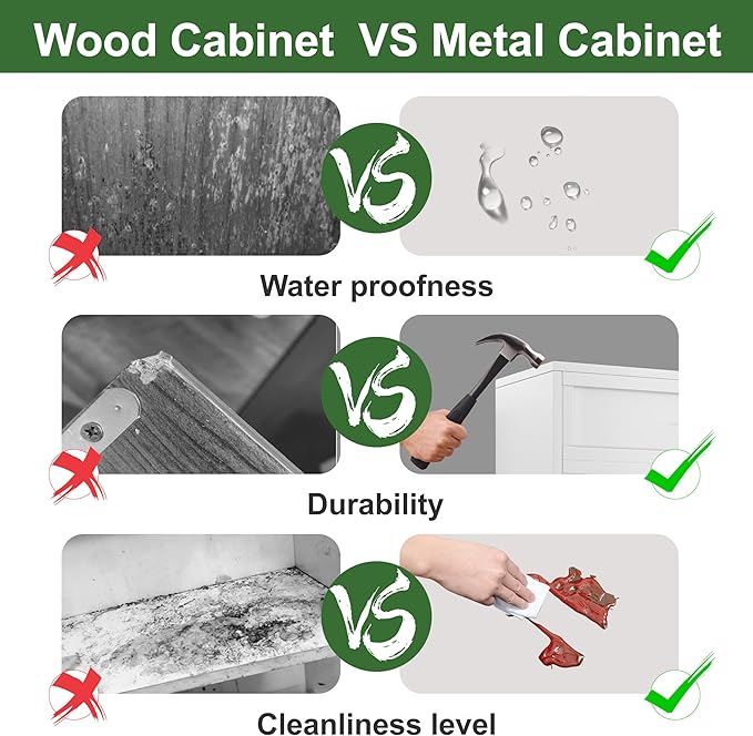 47.24" H Metal Narrow Bathroom Storage Cabinet Pantry Storage Cabinet, 2 Adjustable Shelves for Kitchen, Home Office, Living Room, Dinning Room (White)-CasaMuseHome