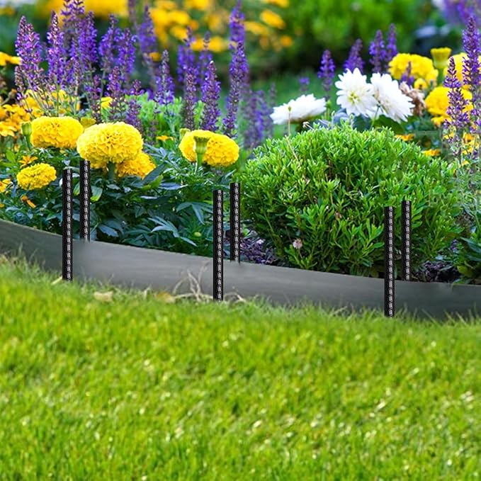 16 Inch Rebar Stakes 30 Pack Heavy Duty Ground Anchors with Chisel Point End Long Straight Steel Tent Stakes 3/8" Thickness Metal Spikes Black Coated for Concrete Timber Camping Garden Plant-CasaMuseHome