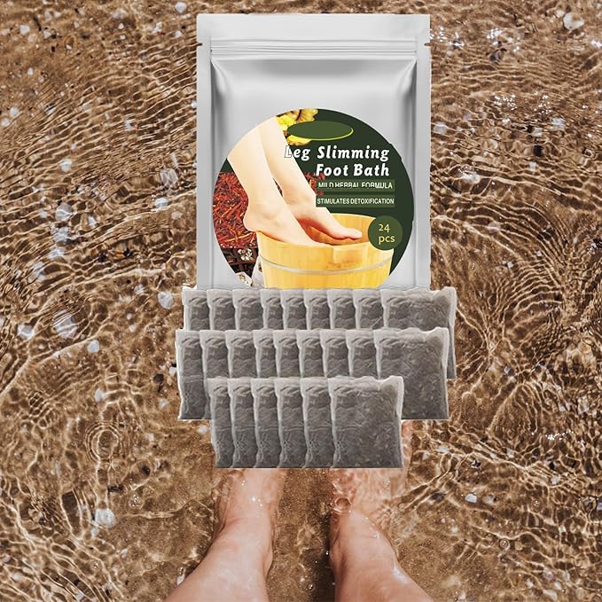 24Pcs Foot Soak Foot Bath Bag Spa Relaxation for Muscle Natural Mugwort Herb Bath Soak to Remove Leg Slimming Bath Bag Foot Care-CasaMuseHome