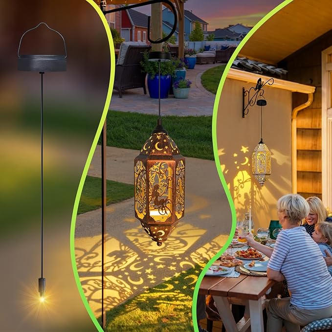 2Pack AA 600Mah Solar Lights Replacement Top for Outdoor Lantern Lights Waterproof for Garden, Yard,DIY Birthday Gifts Decorations-CasaMuseHome