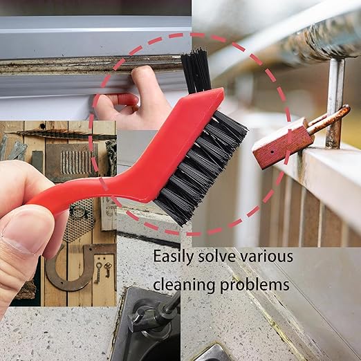 6-Pack Nylon Cleaning Brushes - Non-Scratch Nylon Bristles for Delicate Surfaces & Daily Cleaning | Ergonomic Grip with Mini Head & Hanging Hole-CasaMuseHome