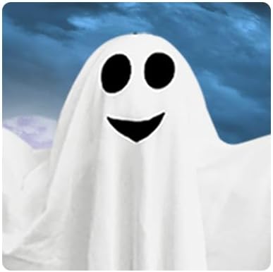 4 Pack Halloween Hanging Ghosts, 27.5" Cute Flying Ghost Decorations for Front Yard Patio Lawn Garden Party Décor and Holiday Decorations-CasaMuseHome