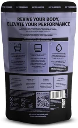 3 Pack Bundle: Coach Soak Recovery Bath Soak, Epsom Salt Bulk, Bath Salts Bulk, 3 Pack Bundle, Total of 9 Pounds (Eucalyptus, Lavender, Citrus)-CasaMuseHome