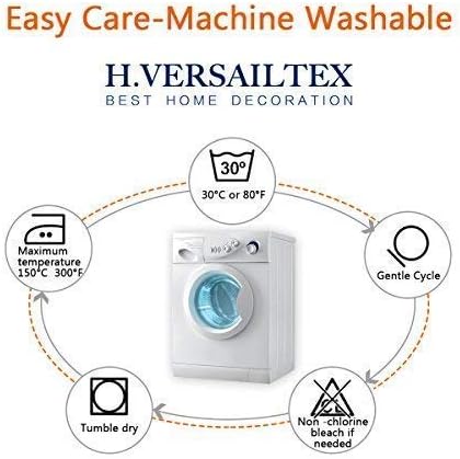 H.VERSAILTEX Super Stretch Individual Seat Cushion Covers Sofa Covers Couch Cushion Covers Slipcover Sets Thick Jacquard Textured Twill Fabric (2 Piece Medium Sofa Cushion Covers, Ivory)-CasaMuseHome