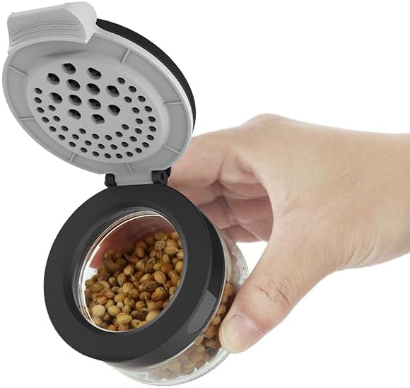 360 rotating 2 tier 12 jars spice rack (12 spice jars) Revolving Seasoning Organizer. Spinning Spice Rack for Counter top and Cabinet-CasaMuseHome