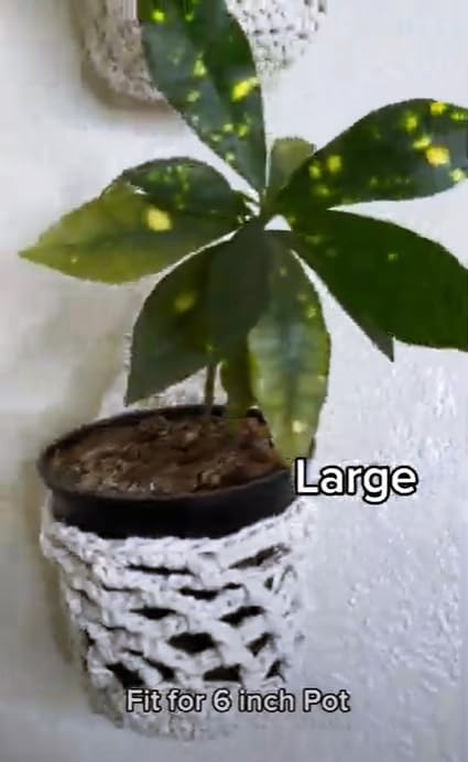 4PK Wall Planters for Indoor Plants, Macrame Plant Hanger | Wall Planter, Plant Hanger, Hanging Planter (2 Large + 2 Small)-CasaMuseHome