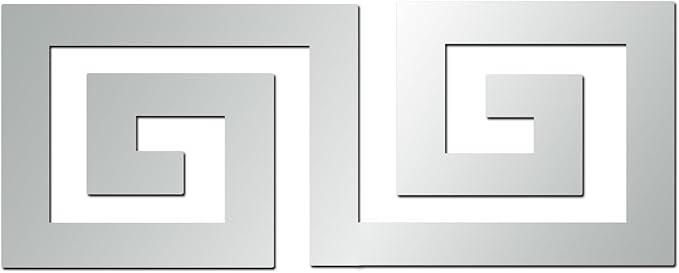 15 Pcs DIY Geometric Shape Acrylic Decorative Mirror Stickers Removable Adhesive Wall Mirror Décor for Living Room Home Background (Silver，3.15 * 7.87inches)-CasaMuseHome