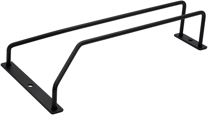 8.8-Inch Wine Glass Rack - Under Cabinet Stemware Wine Glass Holder Glasses Storage Hanger Metal Organizer for Bar Kitchen Black (1 Rows, 3 Pack)-CasaMuseHome