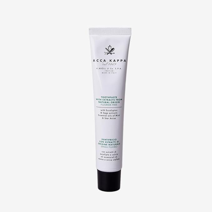 ACCA KAPPA Natural Fluoride Free Toothpaste – Gentle Cleansing with Sage, Eucalyptus and Spearmint-CasaMuseHome