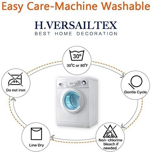 H.VERSAILTEX Velvet Stretch Couch Cushion Cover Plush Cushion Slipcover for Chair Cushion Furniture Protector Seat Cushion Sofa Cover (1 Piece Armchair Cushion Covers, Porcelain)-CasaMuseHome