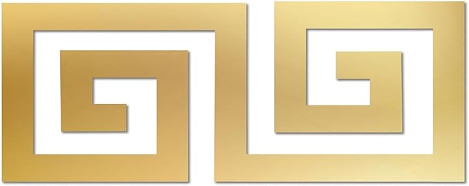 15 Pcs DIY Geometric Shape Acrylic Decorative Mirror Stickers Removable Adhesive Wall Mirror Décor for Living Room Home Background (Gold,3.15 * 7.87inches)-CasaMuseHome