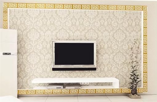 15 Pcs DIY Geometric Shape Acrylic Decorative Mirror Stickers Removable Adhesive Wall Mirror Décor for Living Room Home Background (Gold,3.15 * 7.87inches)-CasaMuseHome