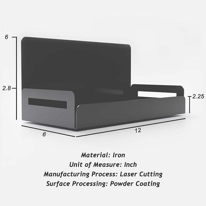 2-Pack Magnetic Spice Rack for Refrigerator and Microwave - Portable 6" Deep Magnetic Shelves for Classroom Kitchen Garage - Strong Magnetic Hold, Metallic Gray, Max 20LB Capacity-CasaMuseHome