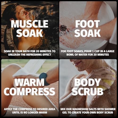 5 Pack Bundle: Coach Soak Recovery Bath Soak, Epsom Salt Bulk, Bath Salts Bulk, 5 Pack Bundle - Total of 15 Pounds (Mixed Bundle)-CasaMuseHome