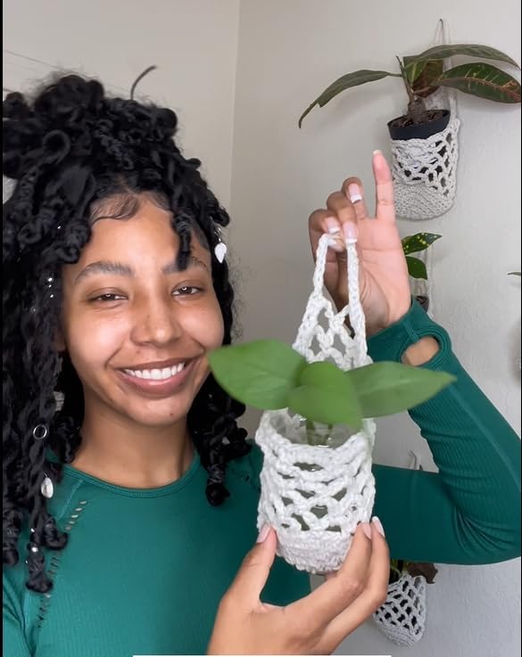 3PK Wall Planters for Indoor Plants, Macrame Plant Hanger | Wall Planter, Plant Hanger, Hanging Planter (3PK, for 4 inch Pot)-CasaMuseHome