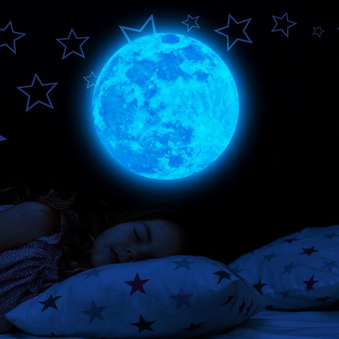 1049Pcs Glow in The Dark Stars and Moon for Ceiling, Wall Bedroom Chirldren's Room Stickers Decals Decor, Boys & Girls' Gifts-CasaMuseHome