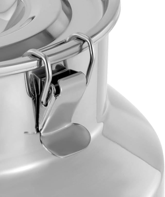 304 Food-Grade Stainless Steel Ice Bucket with Lid, 28L/7.4Gallon Good Sealing Storage Canister Milk Bucket Milk Can for Coffee, Tea, Water, Milk, Soup-CasaMuseHome