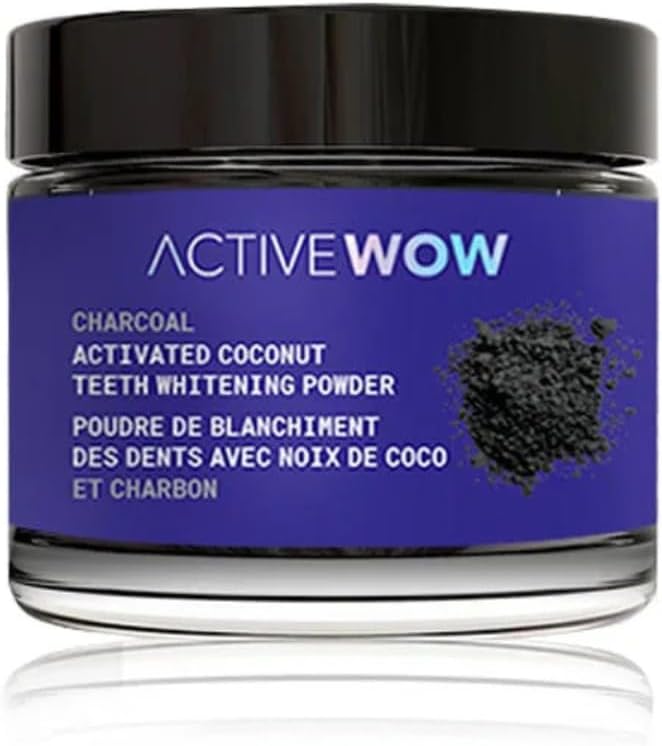 Active Wow Activated Coconut Powder – Whitening Toothpaste Powder, Fluoride-Free, Sulfate & Paraben-Free, Vanilla Flavor-CasaMuseHome