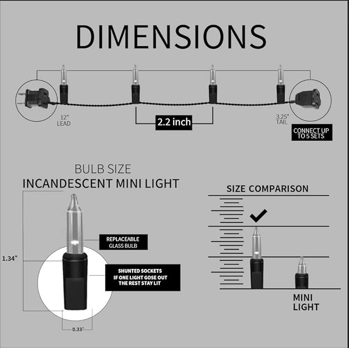 100LIGHTS Orange Purple and Green Extra-Bright with End Connectors Halloween Decorative Lights 5.98m UL Certified Mini String Light Set Waterproof for Halloween Home Garden Tree Party Patio-CasaMuseHome