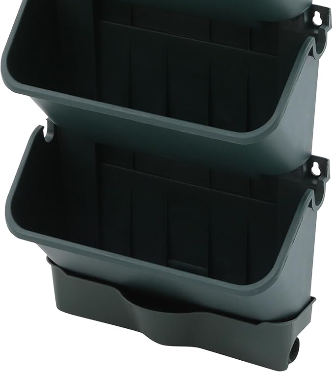 18 Pots Self-Watering Wall-Mounted Planter, 39.4”L x 39.4”H Vertical Wall Planter Self Watering Stackable Planters Vertical Garden Wall Garden Planter Outdoor Indoor for Herbs Flowers Strawberries-CasaMuseHome