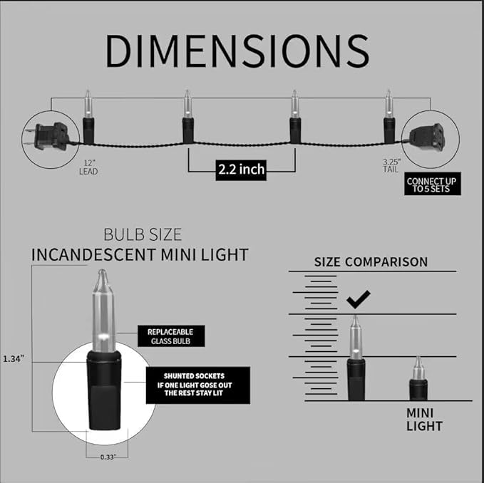 100LIGHTS RED White and Blue Extra-Bright with End Connectors 4th July Decoration Patriotic Mini String Lights 5.98m UL Certified Waterproof for Home Garden Holiday Tree Party Patio-CasaMuseHome