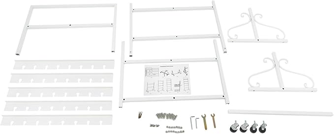 40 Slots Champagne Holder Stand for Party, Wine Glass Display Wall Holder, Stable Wine Glass Stemware Rack for Bar, Wedding, Party (White)-CasaMuseHome