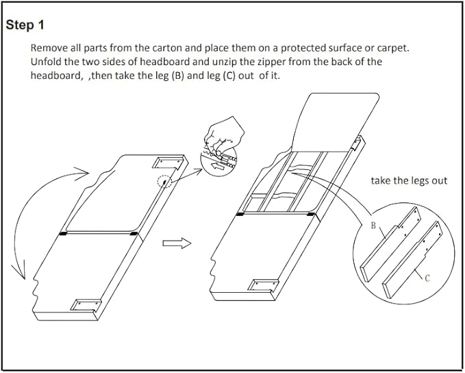 24KF Black Teddy Fabric Tufted for Queen Upholstered Headboard, Modern Vertical Channel Design Full Headboard with Stepped Silhouette Top Edge, 6026-Q-Teddy Black-CasaMuseHome