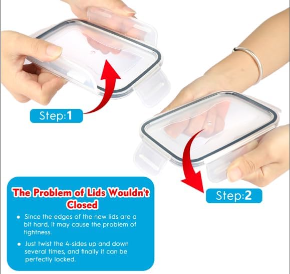 64 PCS Airtight Food Storage Containers With Lids BPA Free,6 Pack With Pouring Spout Cereal Containers Storage for Kitchen Pantry Organization and Storage,Dishwasher safe,Labels Marker-CasaMuseHome